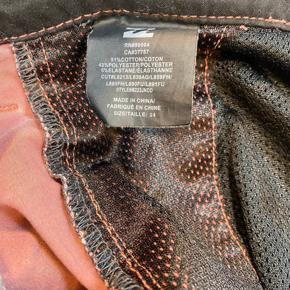 BillaBong Mens Size 34 New Order Submersible Chino Shorts Salmon Pink Flat Front - Picture 6 of 7